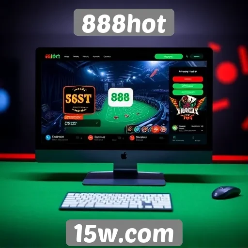 Análise da interface do usuário do site 888hot